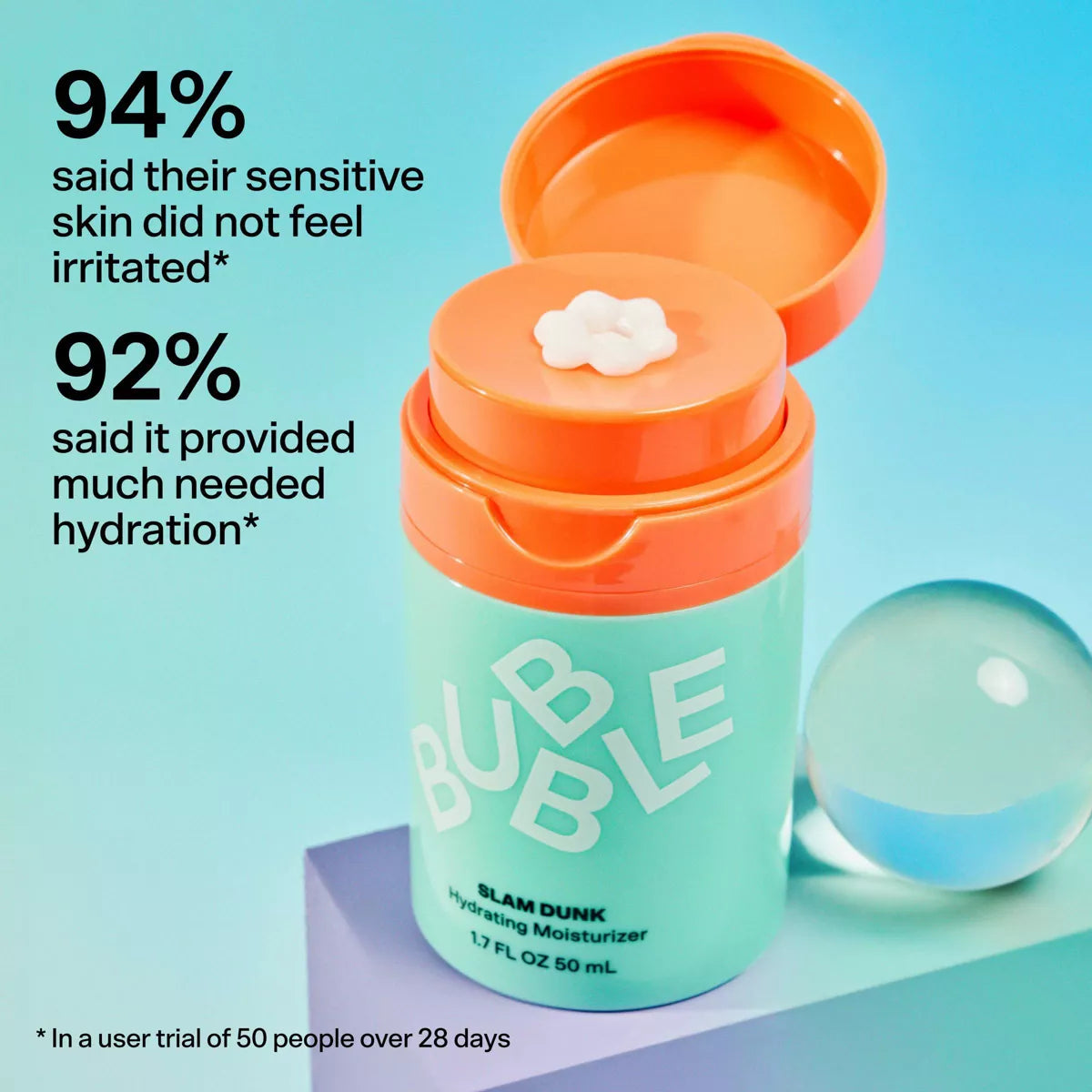 Bubble Skincare Slam Dunk Hydrating Moisturizer - 1.7 Fl Oz
