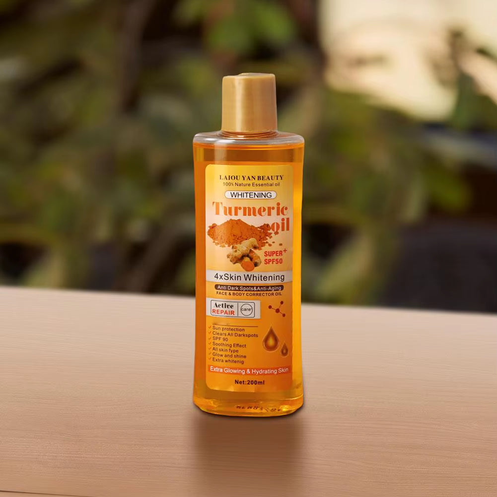 200Ml Turmeric Oil Essential Oil Ginger Deep Hydration Moisturizer Nourishing Smoothing Face Serum Oil Moisturizer Skin Care