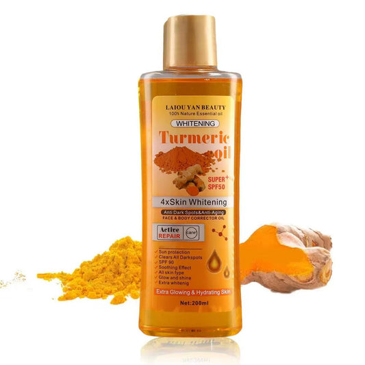200Ml Turmeric Oil Essential Oil Ginger Deep Hydration Moisturizer Nourishing Smoothing Face Serum Oil Moisturizer Skin Care